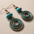 Boho Magnesite Stone Hoop Earrings