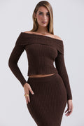 ELIZA OFF-SHOULDER KNIT DRESS