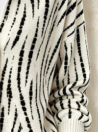 Women Abstract Long Sleeve Comfy Casual Cardigan