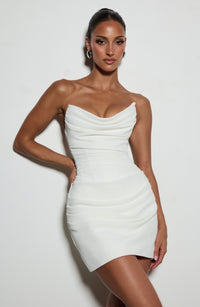 Johanna Mini Dress – Ivory
