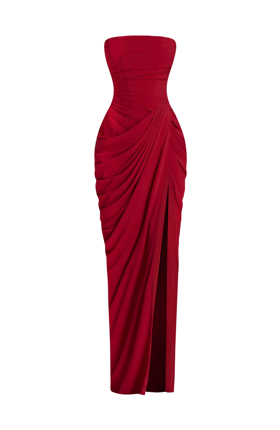 Ava Maxi Dress – Deep Red