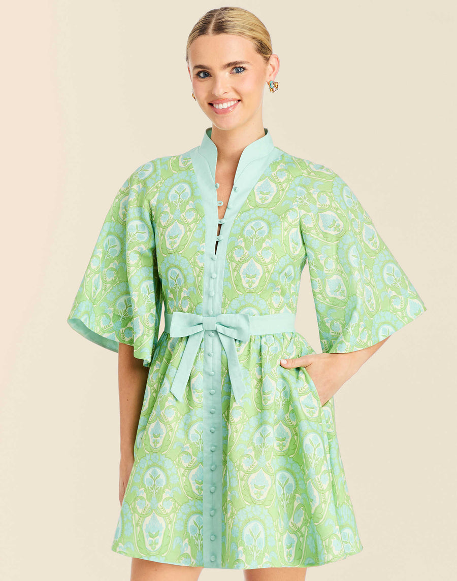 Carmen Trellis Mini Dress