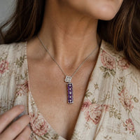 Channel Bar Pendant Necklace