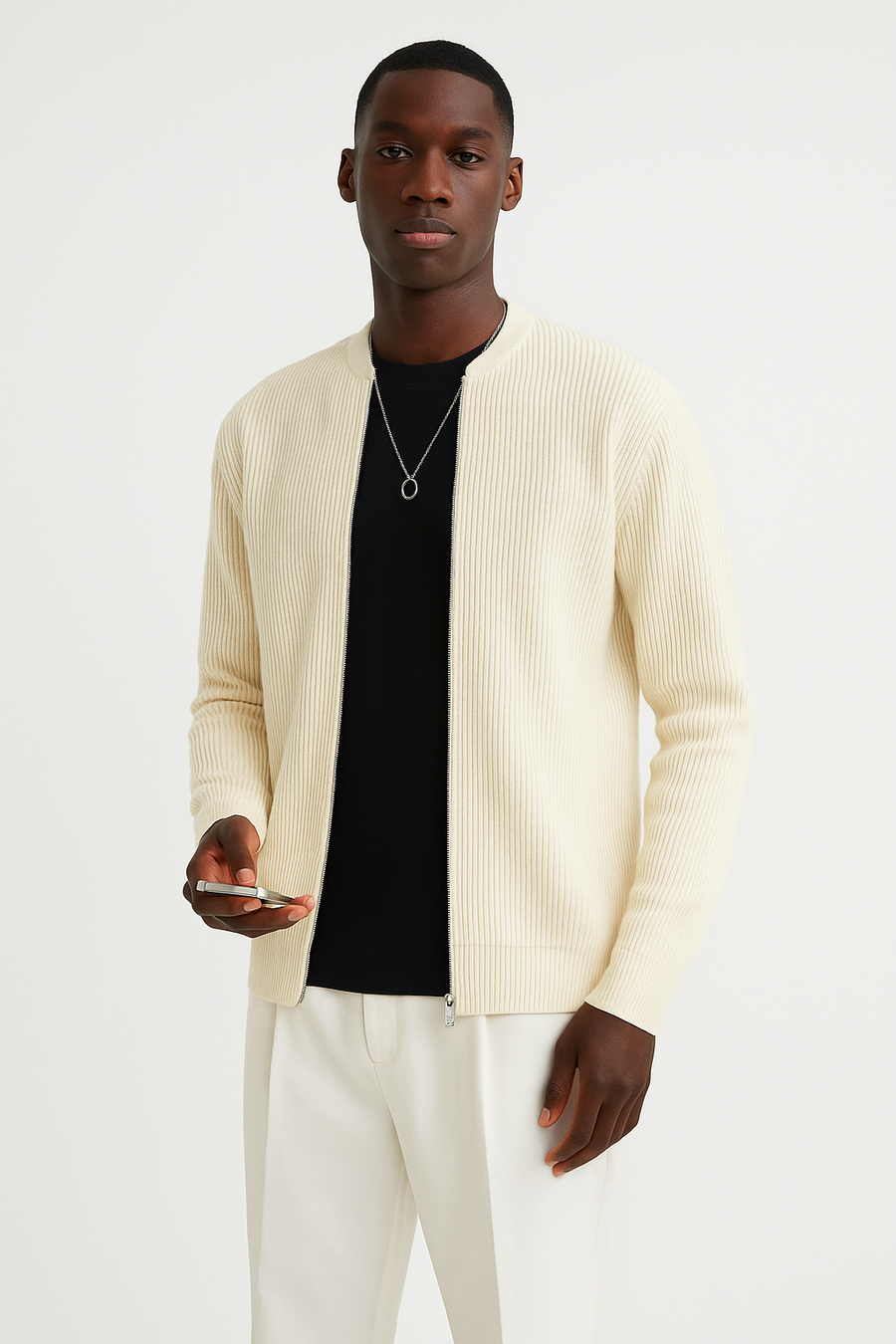 Florian | Men's Spring Clean Zip Cardigan