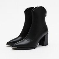 Jasmin | Women's Spring Pointed Toe Heeled Ankle Boots