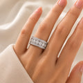 Chunky Paved Zirconia Ring