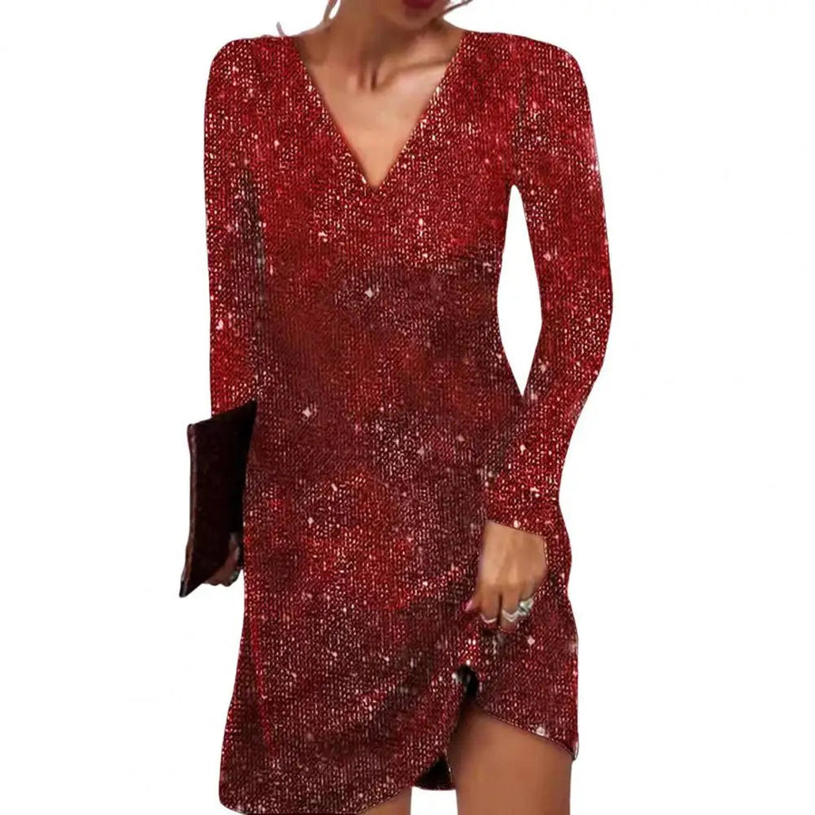 Jessica | Women's Elegant V-Neck Wrap Dress