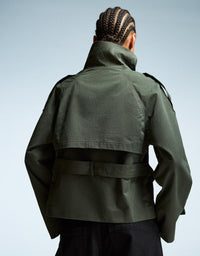 CLARA | DOUBLE BREASTED CROPPED TRENCH COAT