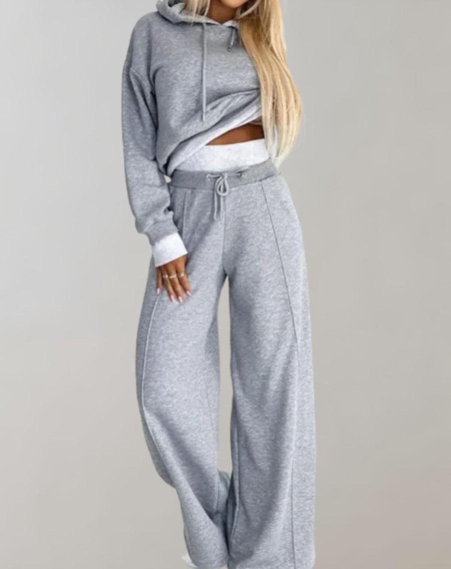Bethany | Women Two Piece Casual Fit Wide-Leg Tracksuit Pants