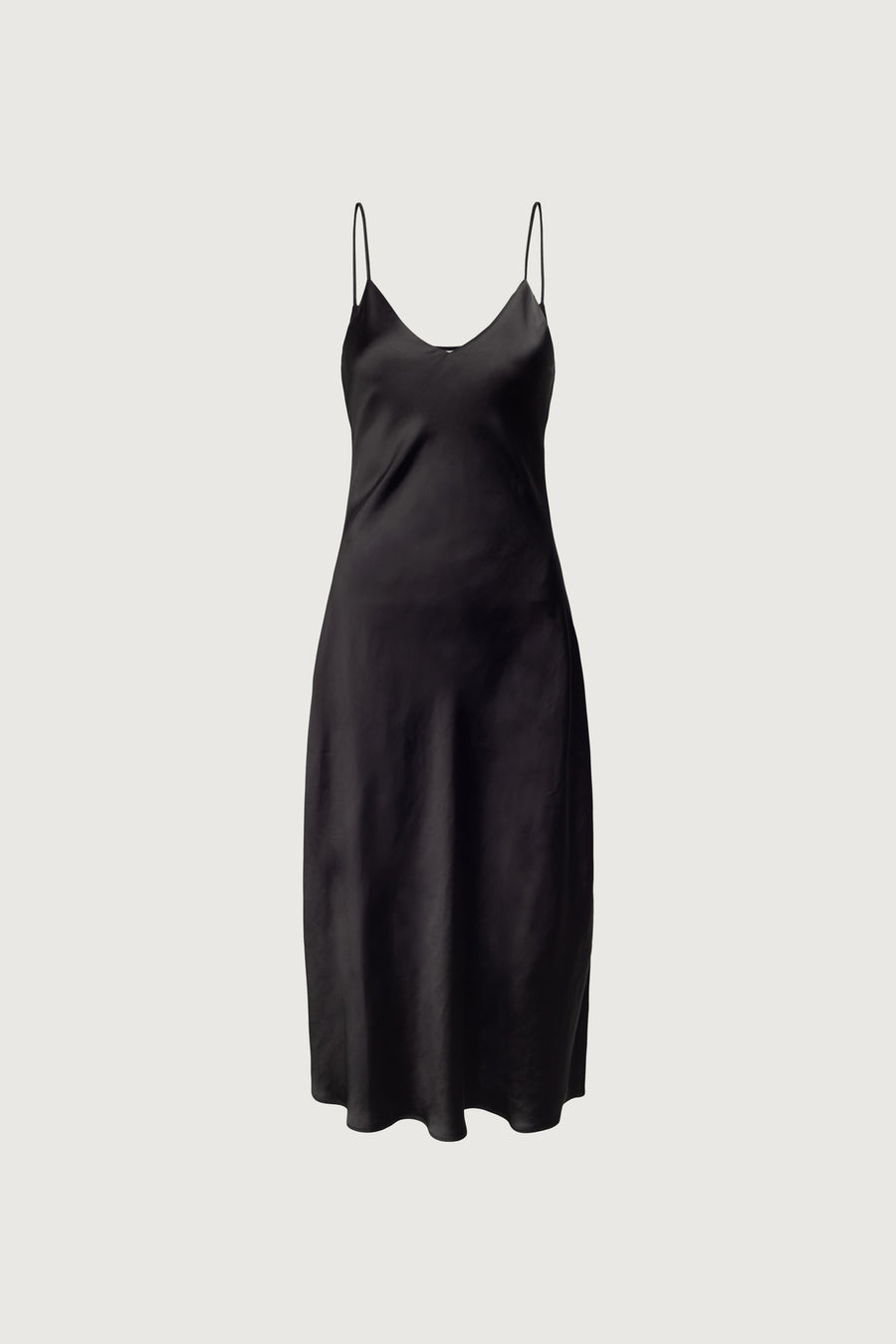 Violet Satin Midi Dress