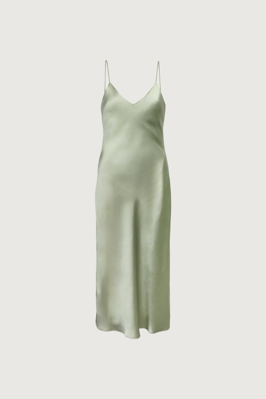 Violet Satin Midi Dress