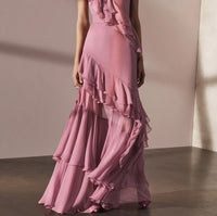Arabella Chiffon Pleated Gown
