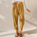Harper | Women's High Waist Corduroy Trousers Relaxed Tapered Leg Pants