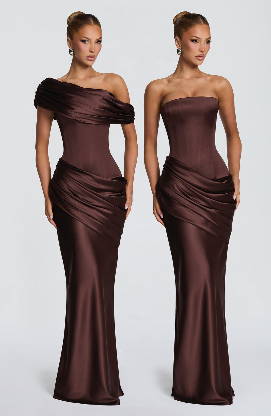 Ilse Maxi Dress – Plum Brown