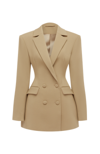 Hillary Mini Dress – Sand