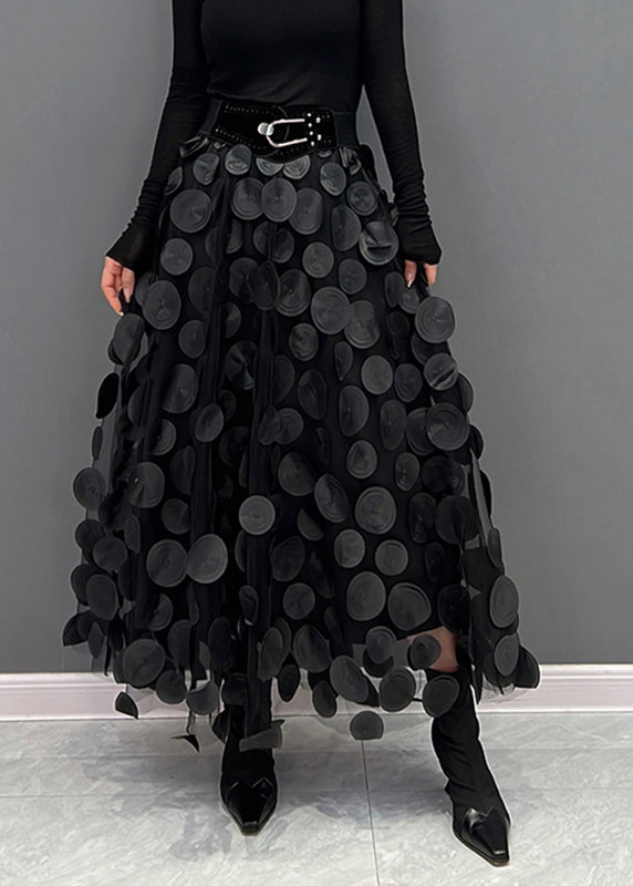 Seraphina | Women's Elegant Polka Dot Patchwork Tulle Skirt