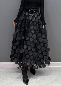 Seraphina | Women's Elegant Polka Dot Patchwork Tulle Skirt