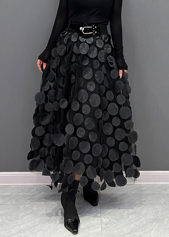 Seraphina | Women's Elegant Polka Dot Patchwork Tulle Skirt
