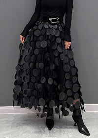 Seraphina | Women's Elegant Polka Dot Patchwork Tulle Skirt