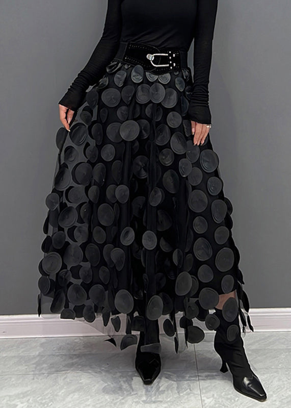 Seraphina | Women's Elegant Polka Dot Patchwork Tulle Skirt