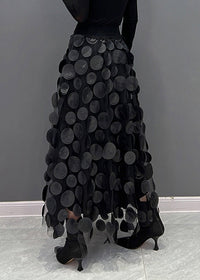 Seraphina | Women's Elegant Polka Dot Patchwork Tulle Skirt