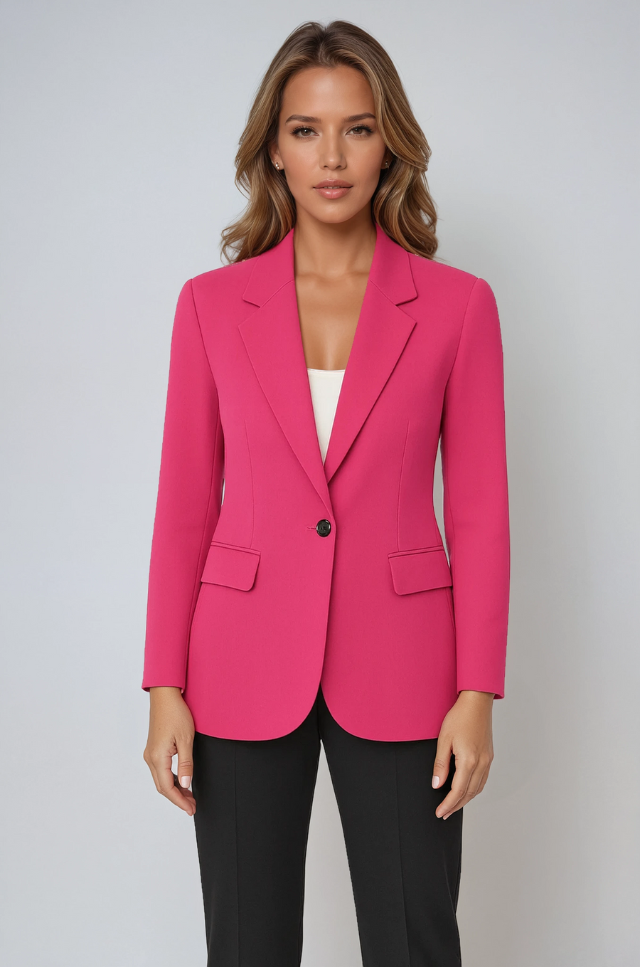 CLAIRE | BUTTON TAILORED BLAZER