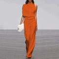 Aria | Women's Sleeveless Wide-Leg Jumpsuit with Mock Neck