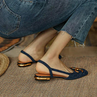 Greta | Women's Floral Strap Block Heel Sandals