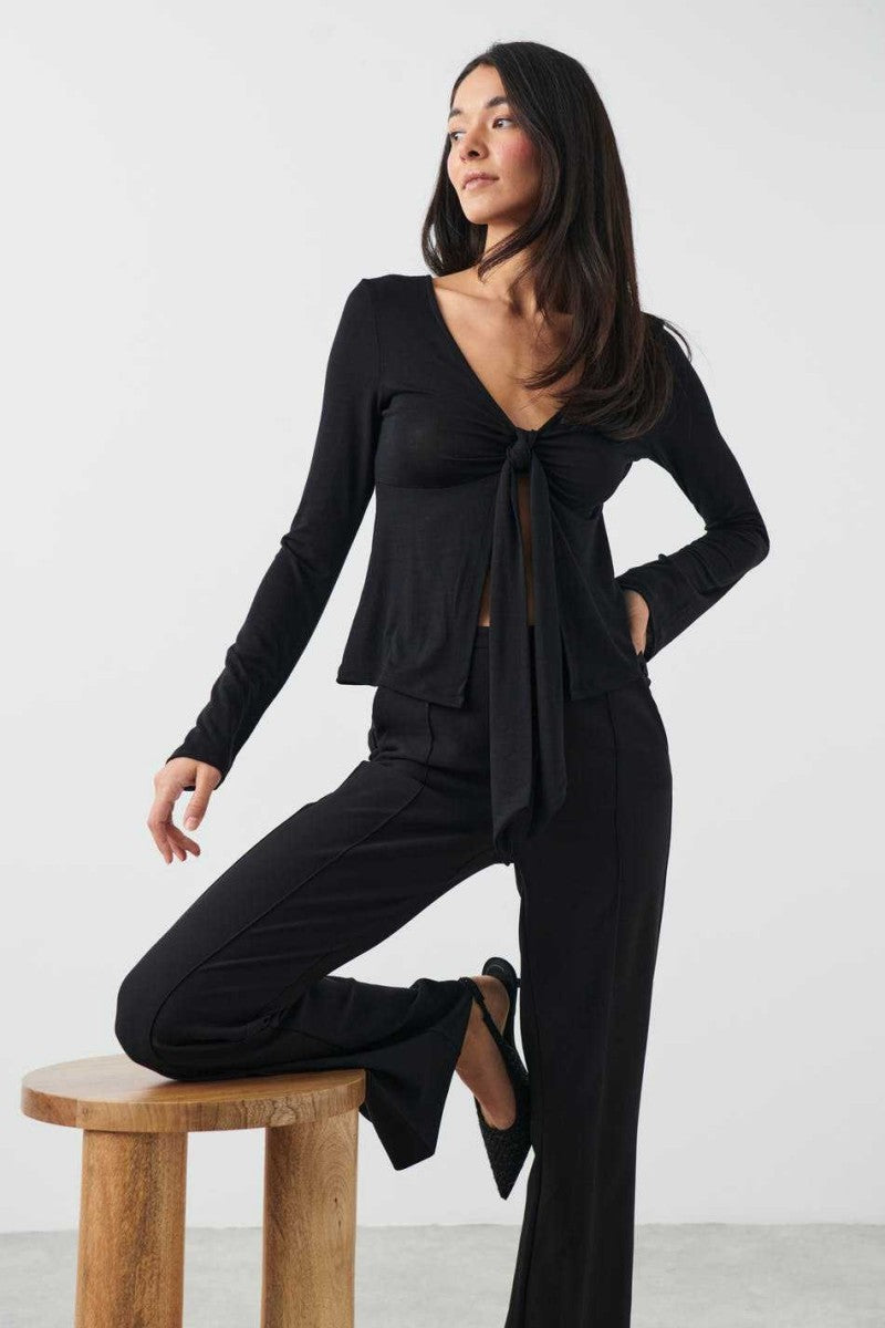 JESSALYN KNOT TIE TOP