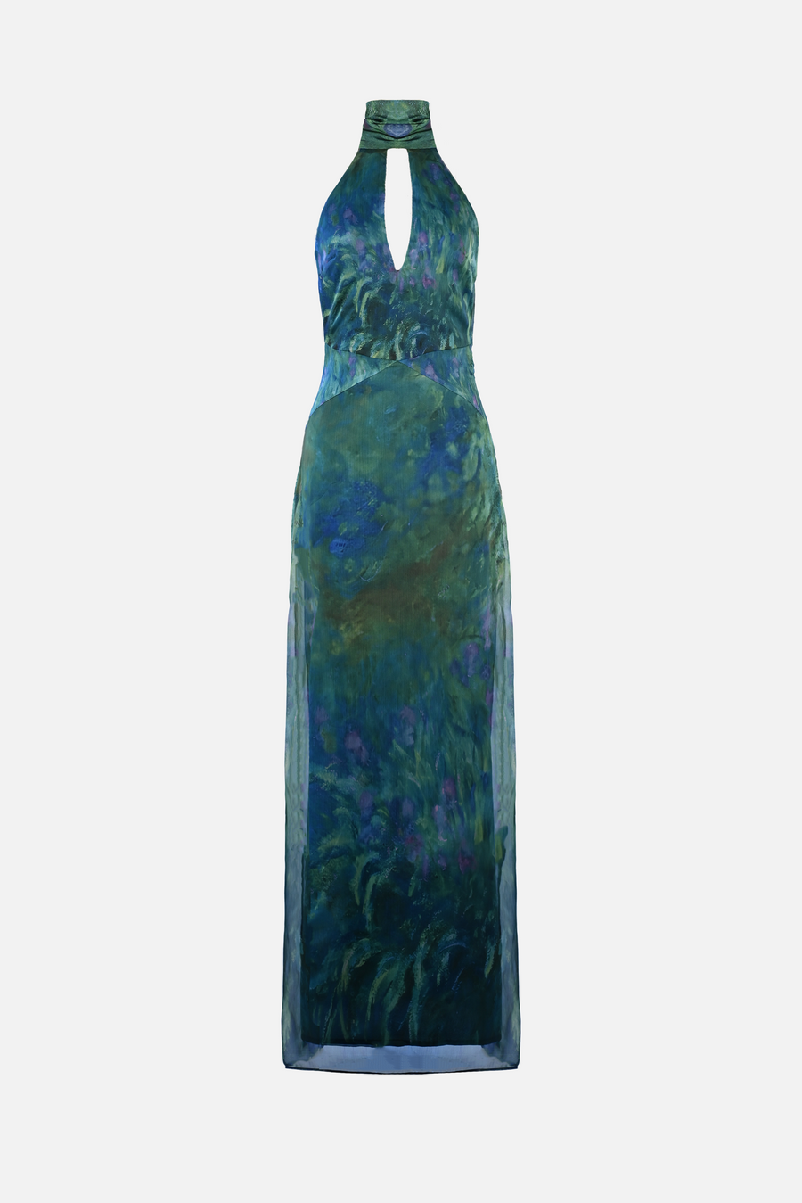 Yllw Monet Satin Midi Dress