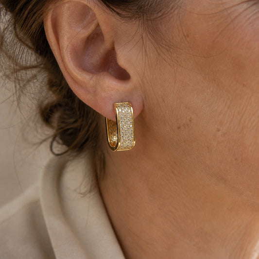 Arden Zirconia Curve Hoops