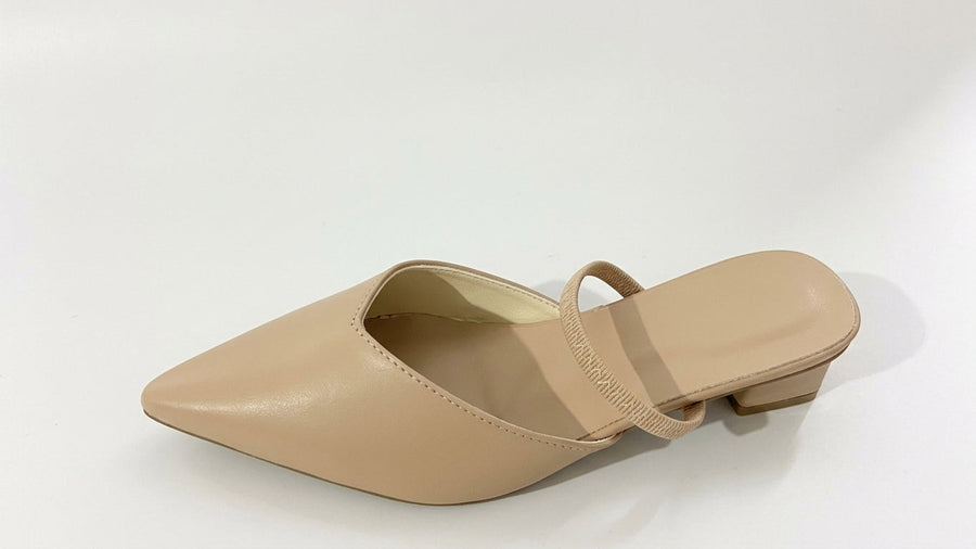 Women's Pointed Toe Block Heel Slingback Pumps