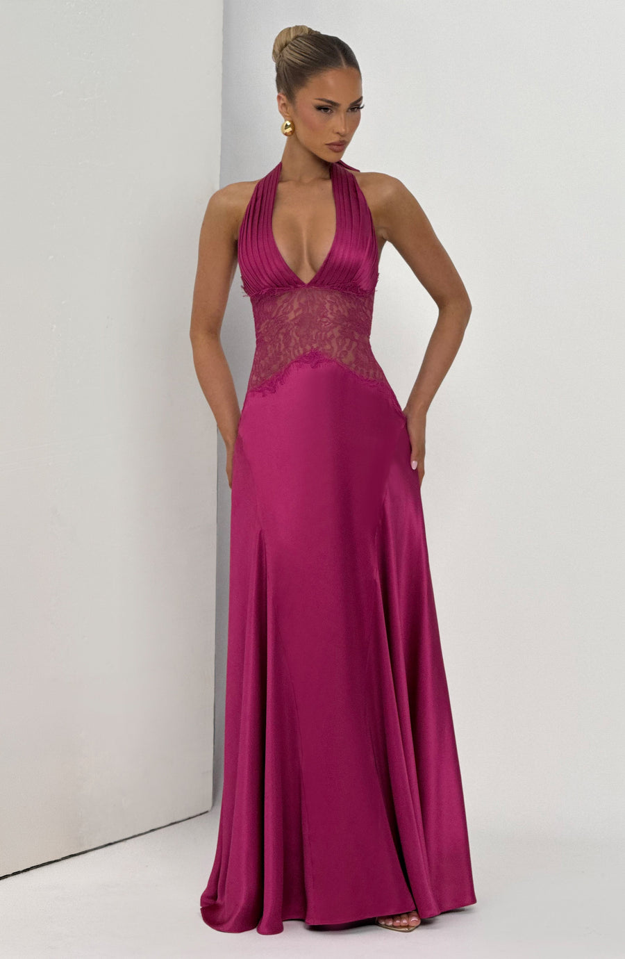 Melody Maxi Dress – Fuchsia