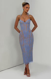 Danica Midi Dress – Powder Blue