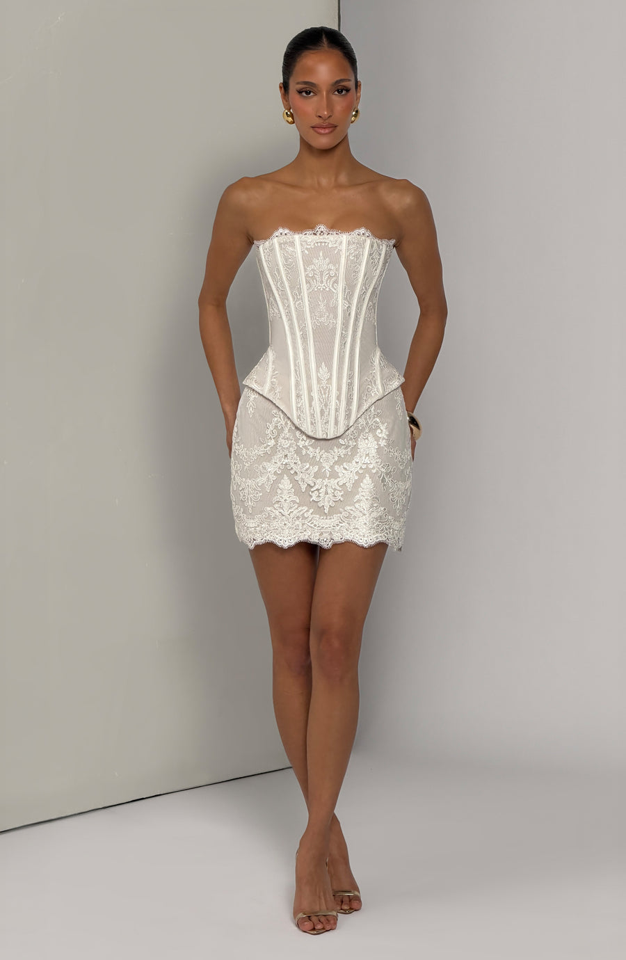 Justine Mini Skirt - Ivory