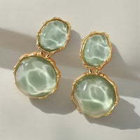 Geometric Gold Stud Earrings