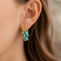 Graceful Turquoise Grape Earrings