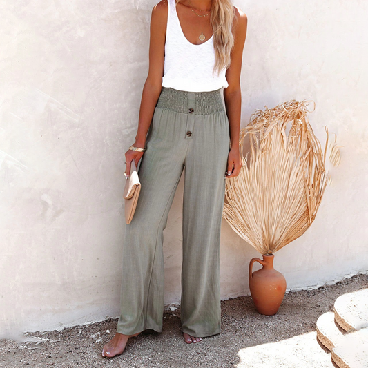 Victoria | Women's Classic High Waist Relaxed Trousers