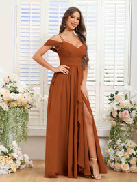 Greer Pleated Chiffon Midi Dress in Emerald