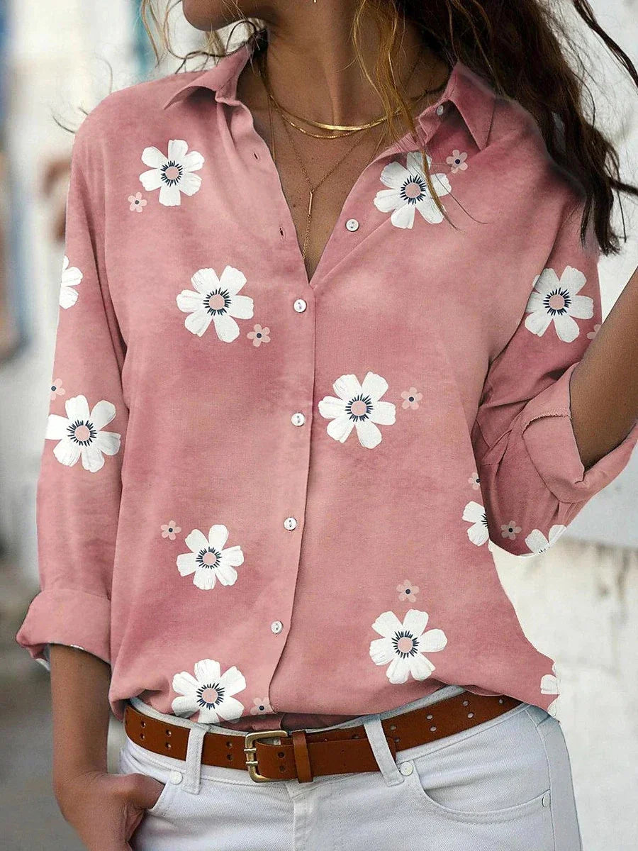 Lissy | Women's Floral Long Sleeve Button Shirt