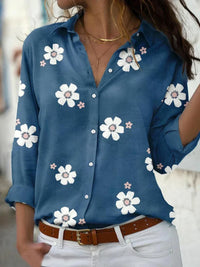 Lissy | Women's Floral Long Sleeve Button Shirt
