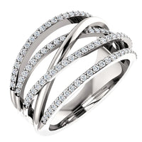 Sophisticated Twist Ethnic Rings