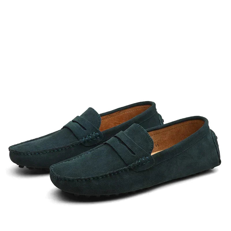 Yeshua | Men's Italian Style Suede Loafers