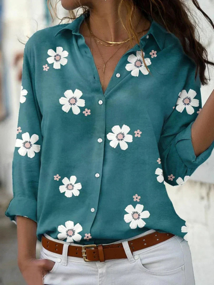 Lissy | Women's Floral Long Sleeve Button Shirt