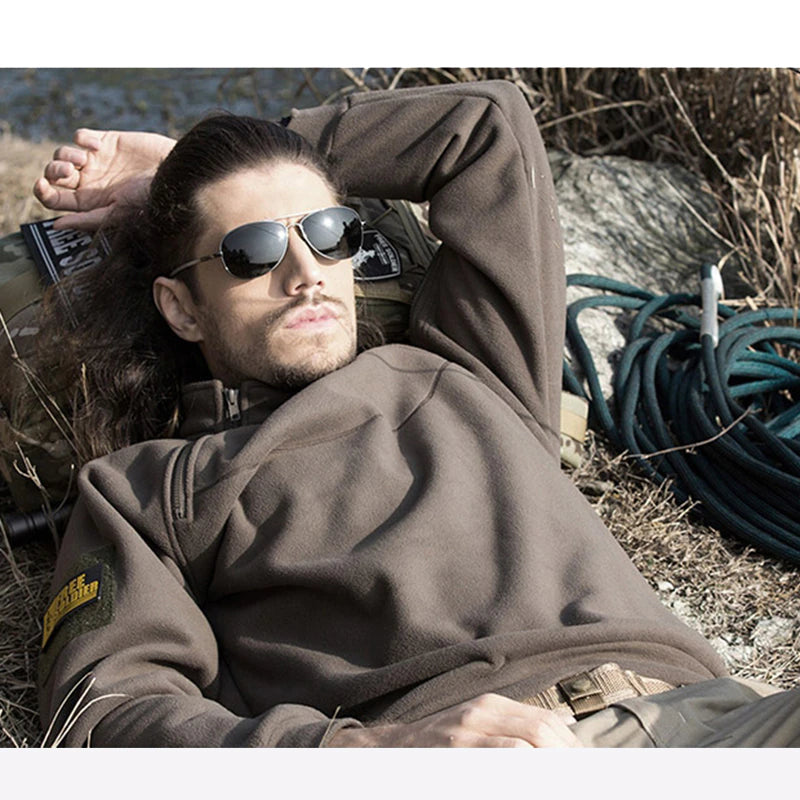 Dominic | Men's Spring Half-Zip Long Sleeve Hoodie
