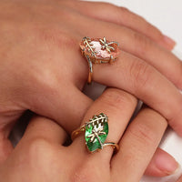Timeless Dragonfly Crystal Ring