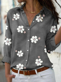 Lissy | Women's Floral Long Sleeve Button Shirt
