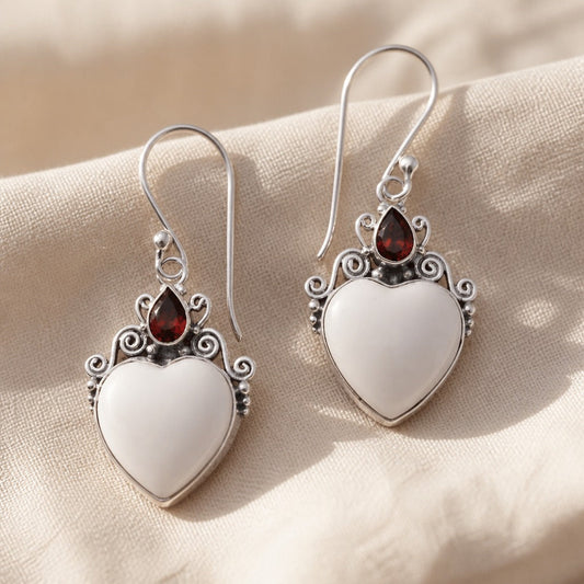 Heritage Heart Charm Earrings