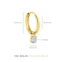 Celeste™ | Gold Stone Hoop Earrings