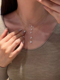 2ct Drop-Shaped Diamond Necklace